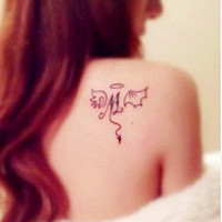 唯美小清新的女生纹身头像