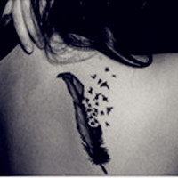 唯美小清新的女生纹身头像