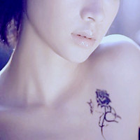 唯美小清新的女生纹身头像