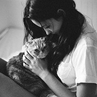 超好看的的韩范女生黑白头像