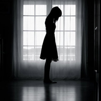 超高清的欧美女生黑白头像