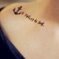 时尚简约小清新女生纹身头像