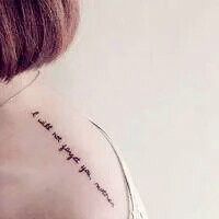 时尚简约小清新女生纹身头像