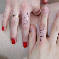 最新版情侣手指纹身头像图片