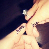 最新版情侣手指纹身头像图片