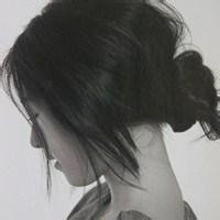 最新个性美女黑白qq头像图片