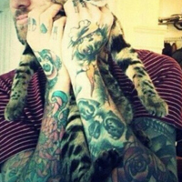 最新时尚另类个性纹身男头像