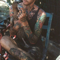 最新时尚另类个性纹身男头像