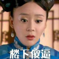 美女明星袁姗姗搞笑带字头像