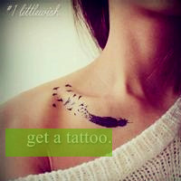 时尚小清新的女生纹身头像