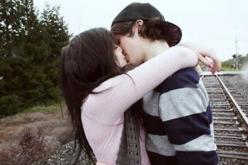 治愈系非主流欧美情侣图片素材