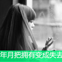 伤感唯美的女生带字黑白头像