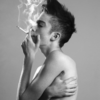 超拽帅气男生黑白qq头像图片