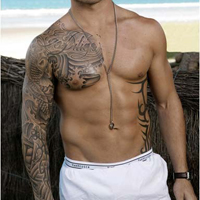 个性霸气的欧美帅哥纹身头像