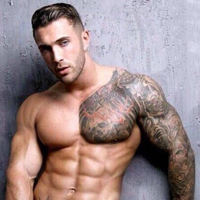 个性霸气的欧美帅哥纹身头像