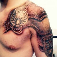 个性霸气的欧美帅哥纹身头像