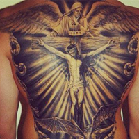 个性霸气的欧美帅哥纹身头像