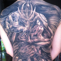 个性霸气的欧美帅哥纹身头像