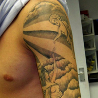 个性霸气的欧美帅哥纹身头像