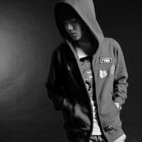 黑白系列帅气男生卫衣头像