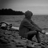 黑白系列帅气男生卫衣头像