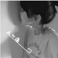 2016女生伤感带字黑白qq头像