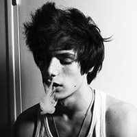 超拽的帅哥qq黑白头像图片