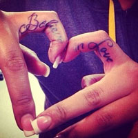 时尚简约的qq黑白纹身头像