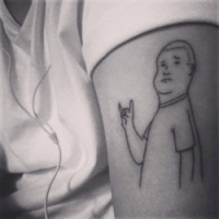 看不到脸的男生纹身头像图片