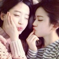 最新美女小清新唯美闺蜜头像图片