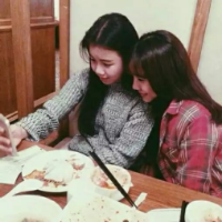 最新美女小清新唯美闺蜜头像图片