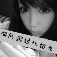 最新时尚个性美女黑白头像图片