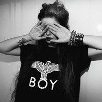 欧美女生时尚经典黑白头像