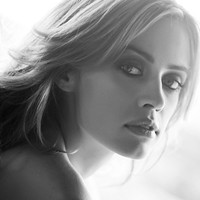 欧美女生时尚经典黑白头像