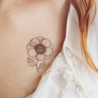 90后女生精美纹身头像合集