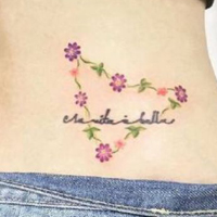 90后女生精美纹身头像合集