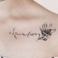 90后女生精美纹身头像合集