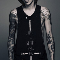 帅气男模qq个性纹身头像