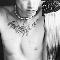 帅气男模qq个性纹身头像