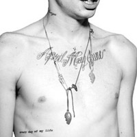 帅气男模qq个性纹身头像