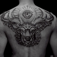 帅气男模qq个性纹身头像