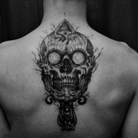 帅气男模qq个性纹身头像