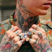 欧美时尚霸气男生纹身头像合集