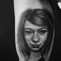 男女混搭霸气黑白纹身头像图片