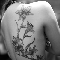 男女混搭霸气黑白纹身头像图片