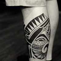 男女混搭霸气黑白纹身头像图片