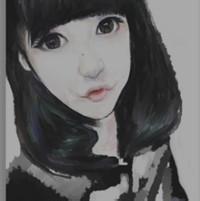 最新好看的美女黑白头像图片