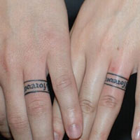 唯美小清新的情侣纹身头像图集