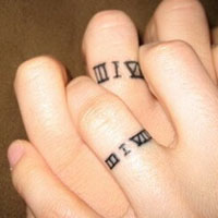 唯美小清新的情侣纹身头像图集