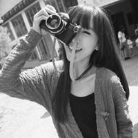 精选九月最新美女黑白头像图片